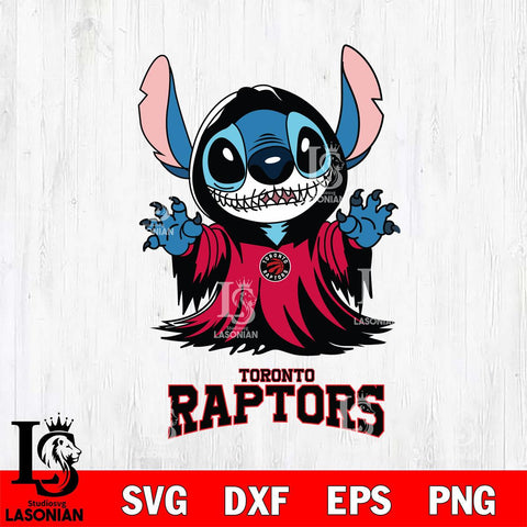 Toronto Raptors Stitch Ghost Svg Eps Dxf Png File, NBA svg, Digital Download, Instant Download