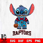 Toronto Raptors Stitch Horror Halloween Svg Eps Dxf Png File, NBA svg, Digital Download, Instant Download