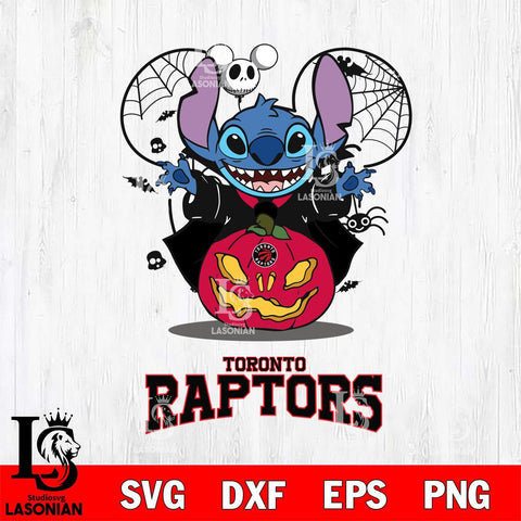 Toronto Raptors Stitch Horror Halloween Svg Eps Dxf Png File, Digital Download, Instant Download