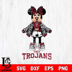 Troy Trojans Style Minnie Disney Svg Eps Dxf Png File, Digital Download, Instant Download