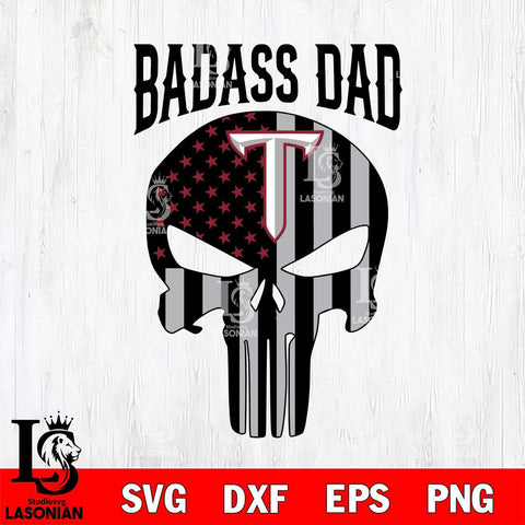 Troy Trojans Badass Dad Svg Eps Dxf Png File, Digital Download, Instant Download