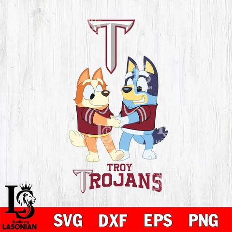 Troy Trojans Bluey Chilli Dance Svg Eps Dxf Png File, Digital Download, Instant Download