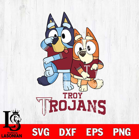 Troy Trojans Bluey Chilli Dance Mode Svg Eps Dxf Png File, Digital Download, Instant Download