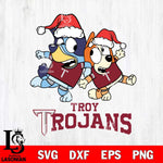 Troy Trojans Bluey Christmas Holiday Svg Eps Dxf Png File, Digital Download