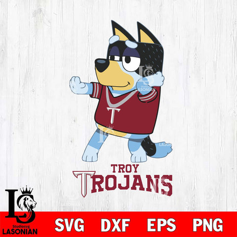 Troy Trojans Bluey Dad Dance Svg Eps Dxf Png File, Digital Download, Instant Download