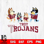 Troy Trojans Bluey Dance Squats Svg Eps Dxf Png File, Digital Download, Instant Download