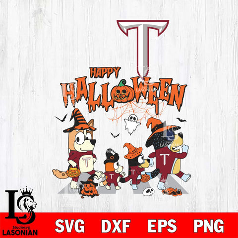 Troy Trojans Bluey Halloween Family Svg Eps Dxf Png File, Digital Download, Instant Download