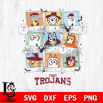 Troy Trojans Bluey Halloween Sport Svg Eps Dxf Png File, Digital Download, Instant Download