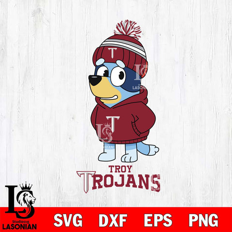 Troy Trojans Bluey Hoodie rugby Svg Eps Dxf Png File, Digital Download ,Instant Download, Cricut File