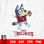 Troy Trojans Bluey Sport Football Svg Eps Dxf Png File,NCAA Svg Files,Bluey svg ,Digital Download ,Instant Download, Cricut File