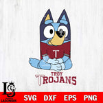 Troy Trojans Bluey Styles Football Svg Eps Dxf Png File,NCAA Svg Files,Bluey svg ,Digital Download ,Instant Download, Cricut File