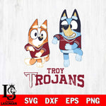 Troy Trojans Bluey with Chilli Dance Svg Eps Dxf Png File, Digital Download, Instant Download