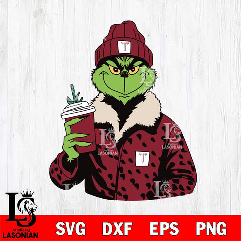 Troy Trojans Boujee Grinch 12 Svg Eps Dxf Png File, Digital Download, Instant Download