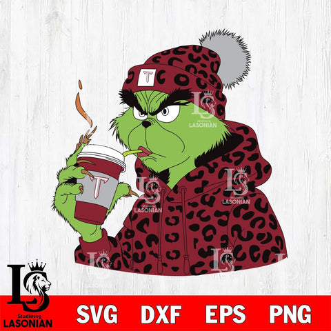 Troy Trojans Boujee Grinch 8 Svg Eps Dxf Png File, Digital Download, Instant Download