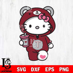 Troy Trojans Cute Hello Kitty Svg Eps Dxf Png File, Digital Download, Instant Download