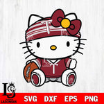 Troy Trojans Cute Hello Kitty Football 12 Svg Eps Dxf Png File, NCAA svg, Digital Download, Instant Download