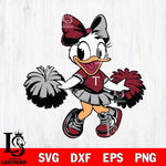 Troy Trojans Daisy Duck Cheerleader Svg Eps Dxf Png File, NCAA svg, Digital Download, Instant Download