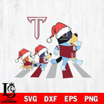 Troy Trojans Family Bluey Walking Christmas Svg Eps Dxf Png File, Digital Download, Instant Download