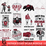 Troy Trojans Fathers Day NCAA Bundle 12 Svg Eps Dxf Png File, Digital Download, Instant Download