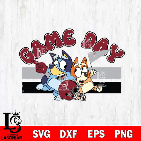 Troy Trojans Game Day Bluey Svg Eps Dxf Png File, Digital Download, Instant Download