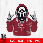 Troy Trojans Ghostface Scream Football Halloween Svg Eps Dxf Png File, NCAA svg, Digital Download, Instant Download