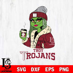 Troy Trojans Girls Grinch Bougie Svg Eps Dxf Png File, Digital Download, Instant Download