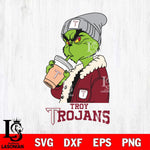 Troy Trojans Grinch Bougie Football Svg Eps Dxf Png File, Digital Download, Instant Download