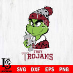 Troy Trojans Grinch Bougie Leopard Svg Eps Dxf Png File, Digital Download, Instant Download