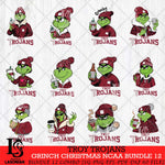 Troy Trojans Grinch Christmas NCAA Bundle 12 Svg Eps Dxf Png File,Cricut files, Digital Download, Instant Download