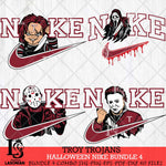 Troy Trojans Halloween Nike NCAA Bundle 4 Svg Eps Dxf Png File, Digital Download, Instant Download