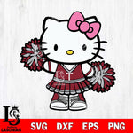 Troy Trojans Hello Kitty Cheerleader 11 Svg Eps Dxf Png File, Digital Download, Instant Download