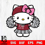 Troy Trojans Hello Kitty Cheerleader 5 Svg Eps Dxf Png File, Digital Download, Instant Download