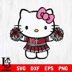 Troy Trojans Hello Kitty Cheerleader 9 Svg Eps Dxf Png File, Digital Download, Instant Download