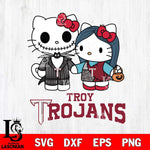 Troy Trojans Hello Kitty Horror 11 Svg Eps Dxf Png File, Digital Download