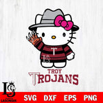 Troy Trojans Hello Kitty Horror 6 Svg Eps Dxf Png File, Digital Download