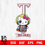 Troy Trojans Hello Kitty Horror 8 Svg Eps Dxf Png File, Digital Download