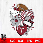 Troy Trojans Hello Kitty NCAA 2 Svg Eps Dxf Png File, Digital Download, Instant Download