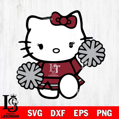 Troy Trojans Hello Kitty sport 4 Svg Eps Dxf Png File, NCAA svg, Digital Download, Instant Download