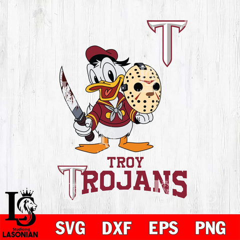 Troy Trojans Jason Voorhees 12 Svg Eps Dxf Png File, Digital Download