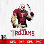 Troy Trojans Jason Voorhees Svg Eps Dxf Png File, Digital Download