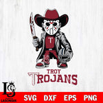 Troy Trojans Jason Voorhees 3 Svg Eps Dxf Png File, Digital Download