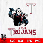 Troy Trojans Jason Voorhees 5 Svg Eps Dxf Png File, Digital Download