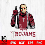 Troy Trojans Jason Voorhees 6 Svg Eps Dxf Png File, Digital Download