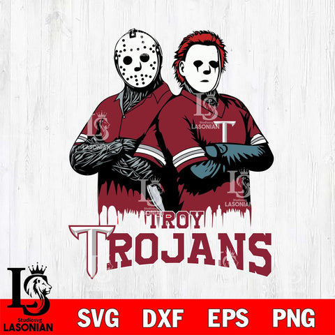 Troy Trojans Jason Voorhees 8 Svg Eps Dxf Png File, Digital Download