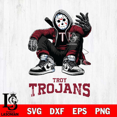 Troy Trojans Jason Voorhees Halloween SVG Svg Eps Dxf Png File, Digital Download, Instant Download