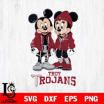 Troy Trojans Mickey Minnie Mouse Rugby Svg Eps Dxf Png File, NCAA svg , File Cut , Digital Download , Instant Download, Cut Svg Files