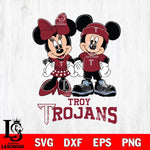 Troy Trojans Mickey Minnie Rugby ball Svg Eps Dxf Png File, NCAA svg , File Cut , Digital Download , Instant Download, Cut Svg Files