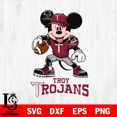 Troy Trojans Mikey Mouse Disney, Svg Eps Dxf Png File, Digital Download