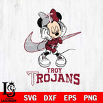 Troy Trojans Minnie Mouse Dancing NIKE, Svg Eps Dxf Png File, Digital Download