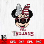 Troy Trojans Minnie Mouse Love 2, Svg Eps Dxf Png File, Digital Download